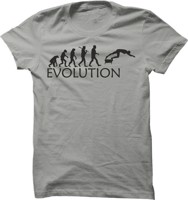 Pánské tričko na plavání Plavání evoluce