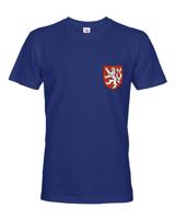 Pánské vlastenecké tričko s potiskem českého lva - dárek na narozeniny