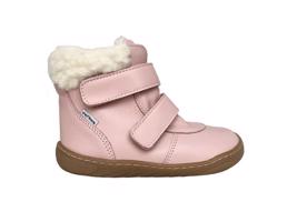 PEGRES ZIMNÍ SKINNY SBF42 Růžová | Dětské zimní zateplené barefoot boty - 23