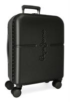 Pepe Jeans rozšířitelné kabinové zavazadlo 55 cm s USB vstupem - 37L - černá
