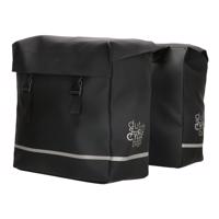 Praktické tašky na kolo Dutch cycle bags urban double - černá