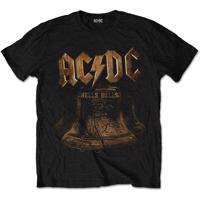 RockOff AC/DC UNISEX tričko s potiskem : BRASS BELLS - černá Velikost: S