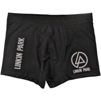 RockOff Bavlněné boxerky Linkin park - černé s logem Velikost: L
