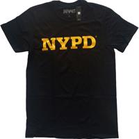 RockOff Bavlněné originální tričko NYPD - černé Velikost: XL
