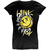 RockOff BLINK-182 Dámské bavlněné tričko : Big smile - černé Velikost: S