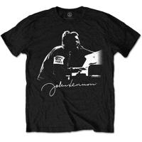 RockOff John Lennon unisex bavlněné tričko : People for Peace - černé Velikost: S