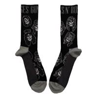 RockOff Ponožky Guns n' Roses Skulls band monochrome