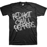 RockOff Red Hot Chili Peppers Unisex tričko: BLACK & WHITE LOGO Velikost: M