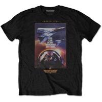 RockOff TOP GUN Unisex tričko s potiskem : Wingman - černá Velikost: XXL