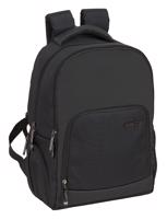 SAFTA BUSINESS 14,1"  dvoukomorový batoh s USB portem - černý - 19L