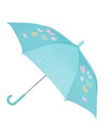 Safta MOOS "BUTTERFLIES" manuální deštník 48 cm - modrý
