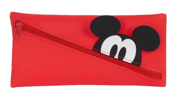 Safta Silikonový penál Mickey Mouse - červený