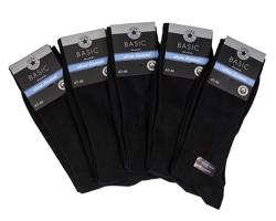 Star Socks bavlněné pánské ponožky SET 5 - černé Velikost: 39-42