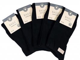 Star Socks Bavlněné ponožky SET 5 - Dámské černé Velikost: 39-42