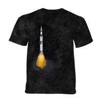 The Mountain Dětské batikované tričko - APOLLO SKETCH - černé - vesmír Velikost: M