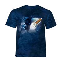 The Mountain Dětské batikované tričko - ARTEMIS ASTRONAUT - vesmír - modrá Velikost: S