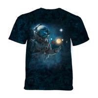The Mountain Dětské batikované tričko - ASTRONAUT EXPLORER - vesmír - modrá Velikost: S