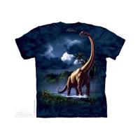 The Mountain Dětské batikované tričko - Brachiosaurus - modré Velikost: XL