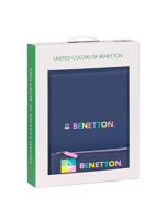 United Colors of Benetton dárkový set "Cool" - desky, notes a penál - modrý