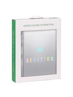 United Colors of Benetton dárkový set "Silver" - notes a pytel - stříbrný