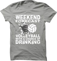 Volejbalové tričko Weekend forecast pro muže
