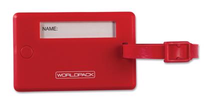 WORLDPACK jmenovka na zavazadla - červená
