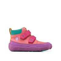 Affenzahn LOWBOOT LEATHER FRIENDY OWL Pink Dětské celoroční barefoot boty
