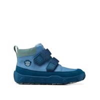Affenzahn LOWBOOT LEATHER FRIENDY SHARK Blue Dětské celoroční barefoot boty - 30