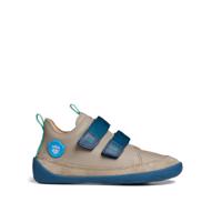 Affenzahn SNEAKER LEATHER BUDDY OCTOPUS Beige Dětské barefoot tenisky - 31