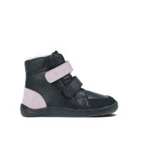 BABY BARE FEBO WINTER Sparkle Black Asfaltico Dětské zimní zateplené barefoot boty - 34