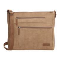 Beagles Brunete dámská crossbody kabelka dvoukomorová - taupe