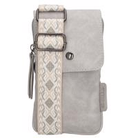 Beagles dámska crossbody taška na mobil Malaga - světle šedá