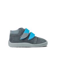 BEDA CELOROČNÍ VELUR BF 0001/W/M ROBIN Grey Dětské celoroční barefoot boty - 24