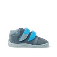 BEDA CELOROČNÍ VELUR ROBIN Blue - užší kotník | Dětské barefoot tenisky - 21