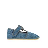 BEDA PAPUČE BF 060010/W/02 SLIM Denim Grey | Dětské barefoot přezůvky - 28