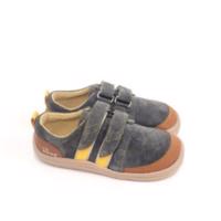 BEDA TENISKY OLIVER Grey Brown | Dětské barefoot tenisky - 26