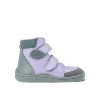 BEDA ZIMNÍ VYŠŠÍ BF 0004/W/SO/MK JASMINE Lila - užší kotník Dětské zimní zateplené barefoot boty - 25