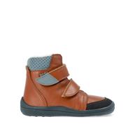 BEDA ZIMNÍ VYŠŠÍ BRUNO Brown - užší kotník Dětské zimní zateplené barefoot boty - 25