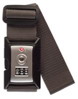 Bezpečnostní popruh na zavazadlo s TSA zámkem Worldpack - tmavě šedá