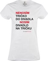 Bílé dámské tričko DFXŠ - Divadlo na tričku