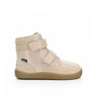 BUNDGAARD BASIL Old Rose Glitter Dětské zimní zateplené barefoot boty - 25