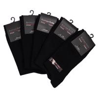 Business Socks Pánské bavlněné business ponožky set 5 párů - černé Velikost: 39-42