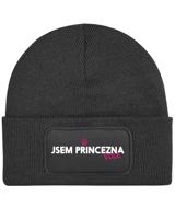 Čepice s obdélníkovou nášivkou „Jsem princezna vole“