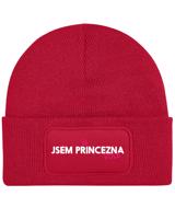 Čepice s obdélníkovou nášivkou „Jsem princezna vole“