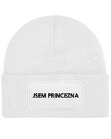 Čepice s obdélníkovou nášivkou „Jsem princezna vole“