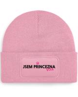 Čepice s obdélníkovou nášivkou „Jsem princezna vole“