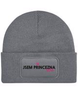 Čepice s obdélníkovou nášivkou „Jsem princezna vole“