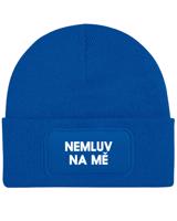 Čepice s obdélníkovou nášivkou Nemluv na mě