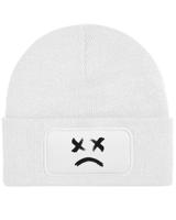 Čepice s obdélníkovou nášivkou Sad Face