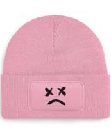 Čepice s obdélníkovou nášivkou Sad Face